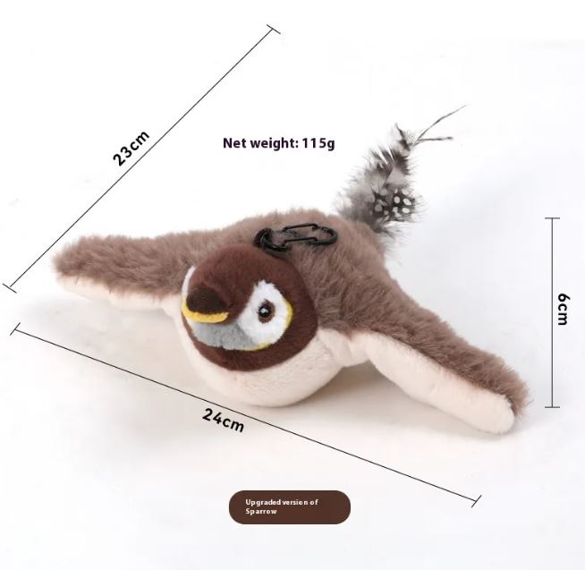 Flapping Bird Cat Toy - Interactive Motion-Activated Play