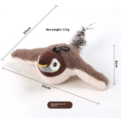 Flapping Bird Cat Toy - Interactive Motion-Activated Play